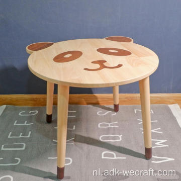 Creatief ontwerp Panda houten tafel voor kinderen